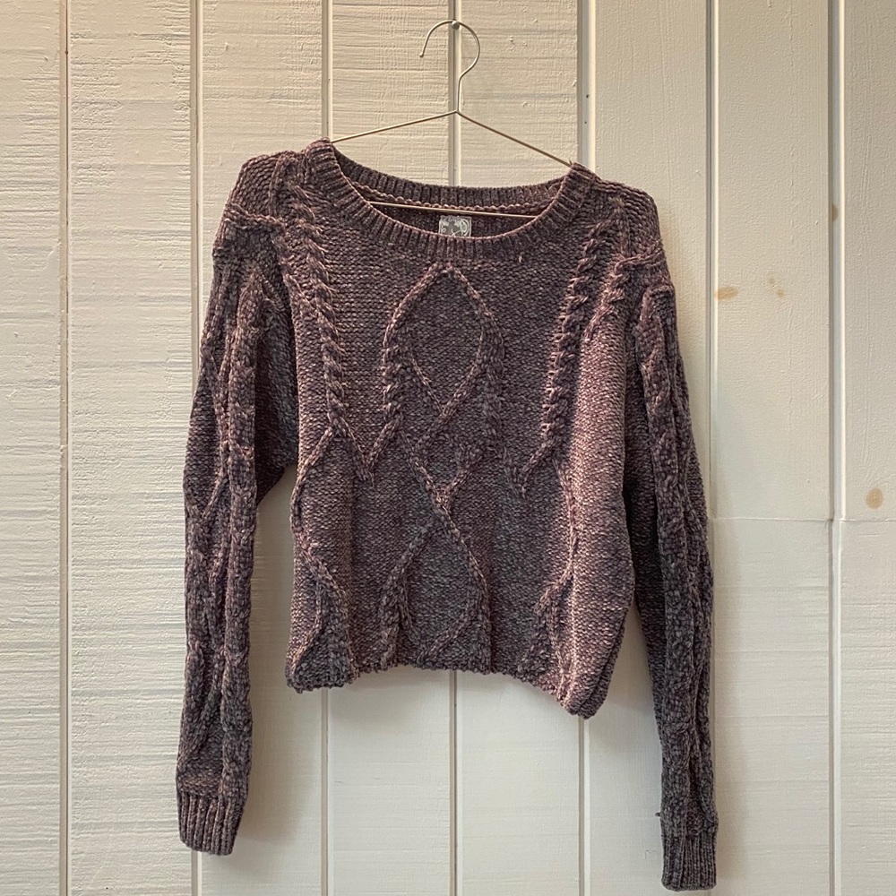 velvety cable knit